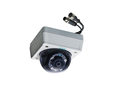Moxa VPort P16-1MP-M12-IR-CAM36-T - EN50155, HD image, fixed-dome IP camera, PoE, M12 connector, -40 to 70 Degree C by MOXA